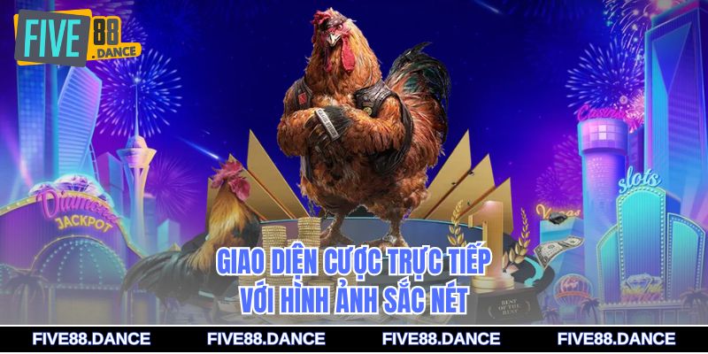 Đá Gà VIP - Sảnh Cược Đẳng Cấp Cho Dân Chơi Sành 2 Giao diện cược trực tiếp với hình ảnh sắc nét